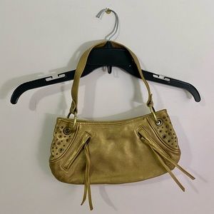 The Limited Gold Shoulder Bag